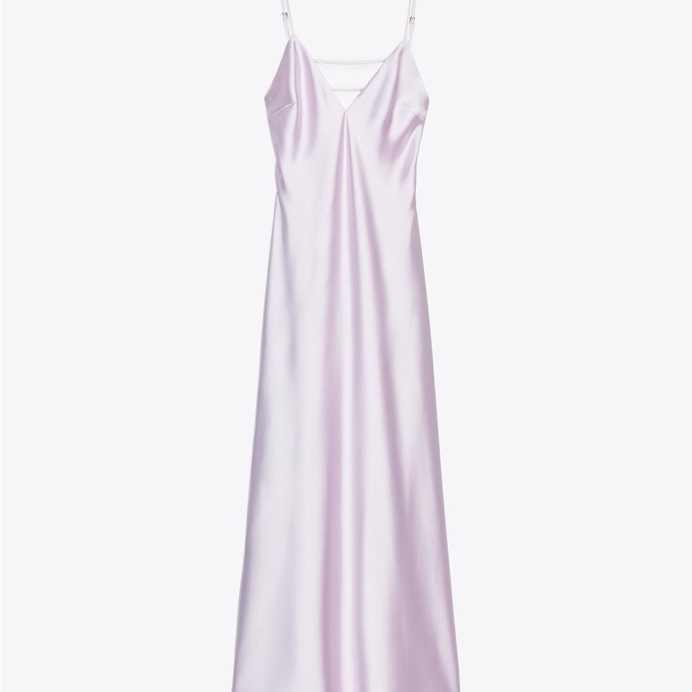 Zara Light Purple Satin Chemise
